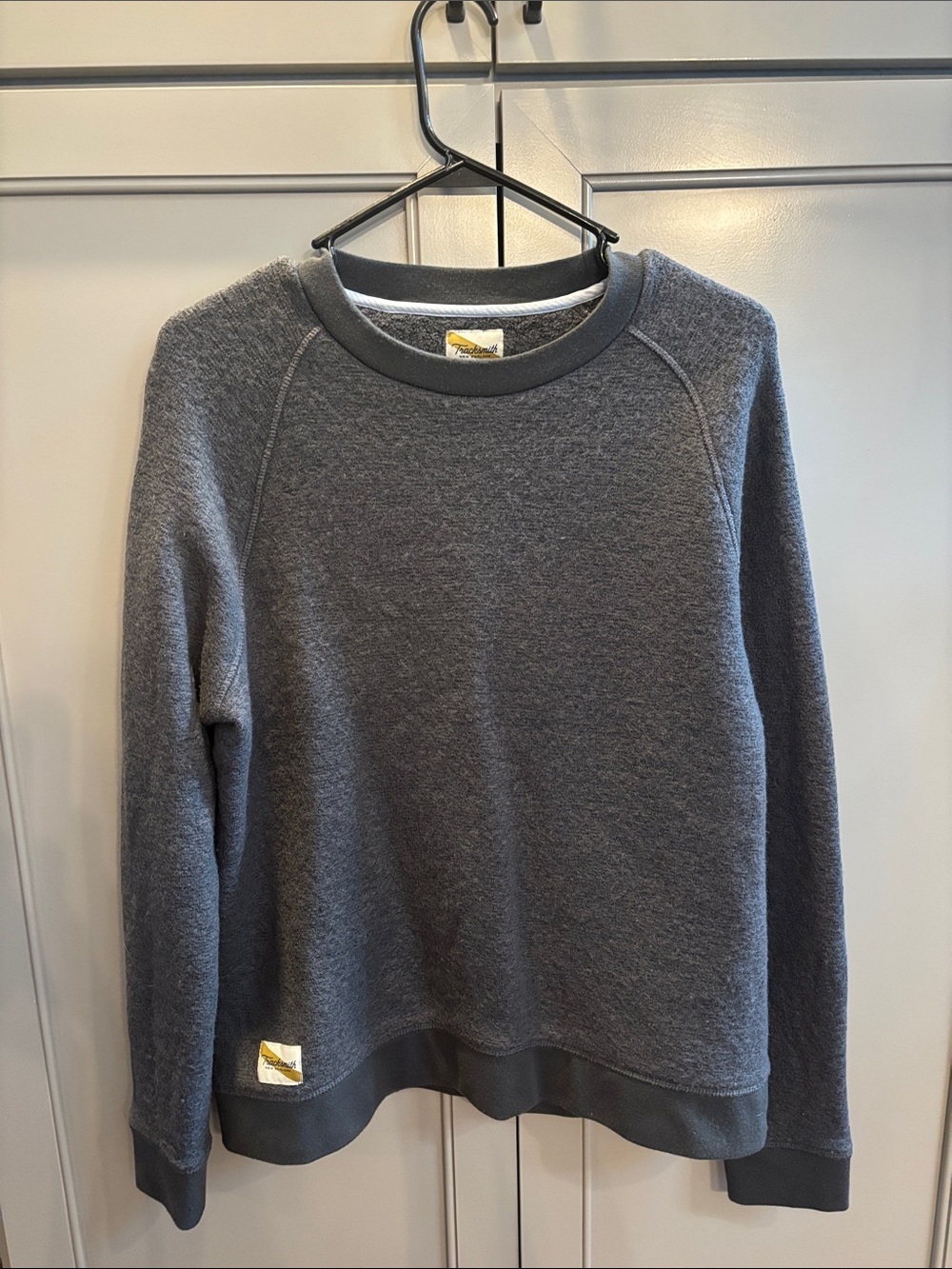 Tracksmith Rapid Transit Merino Wool Blend Crew Sweatshirt  L